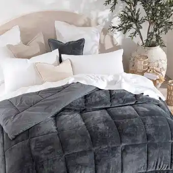 Pillow Talk Charcoal Comforter by Cosy Cube offer