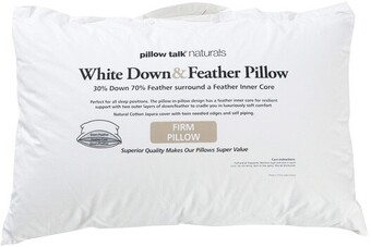 Pillow Talk 30/70 Duck Down Feather Surround Firm Pillow by Pillow Talk offer