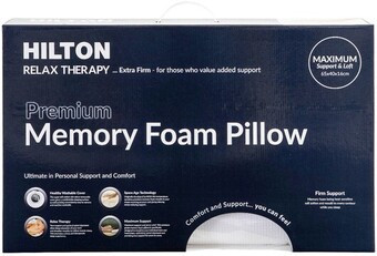 Pillow Talk Relax Therapy Memory Foam Pillow by Hilton offer