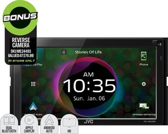 Autobarn JVC 6.8” 200W AV Receiver with Wireless Android Auto and Carplay™ offer