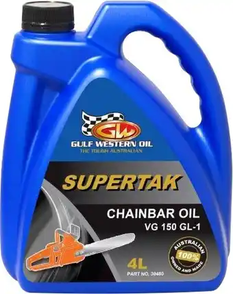 Gulf Western Oil Supertak Chainbar Oil 4LT