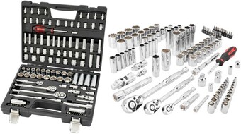 Autobarn Chicane 113 Piece 1/4”, 3/8” & 1/2” DR. Socket Set offer