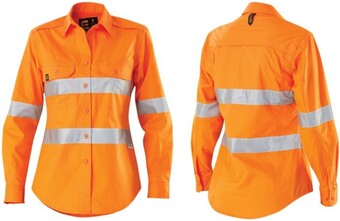RSEA Safety ELEVEN Women’s AEROCOOL Hi-Vis L/S Shirt with Perforated 3M™ Tape offer