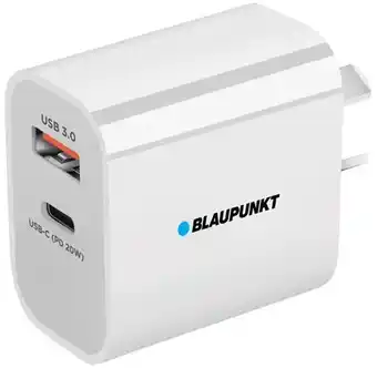Coles Blaupunkt USB-A and USB-C Dual Wall Adaptor offer