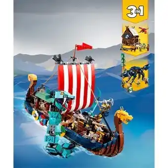 NEW LEGO Creator Viking Ship and the Midgard Serpant 31132