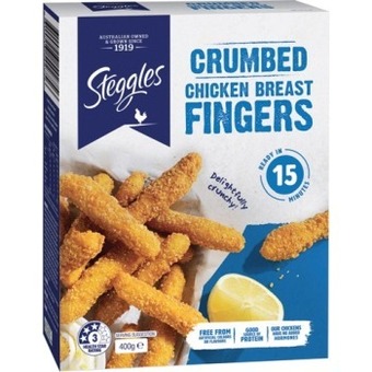 IGA Steggles Crumbed Chicken Breast Fingers 400g offer