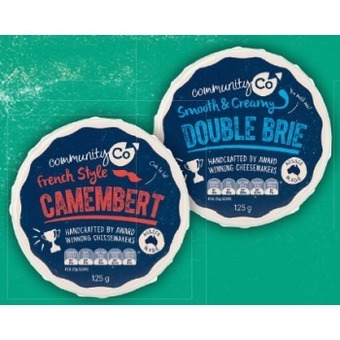 IGA Community Co Double Brie or Camembert Cheese 125g offer