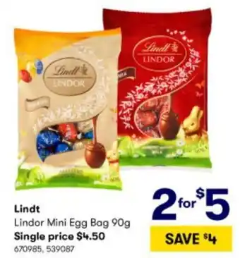 Lindt Lindor Mini Egg Bag 90g 670985,539087