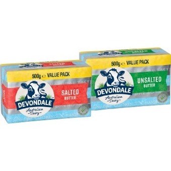 IGA Devondale Salted or Unsalted Butter Value Pack 500g offer