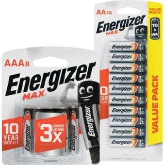 IGA Energizer Max AA 10 Pack or AAA 8 Pack Batteries offer