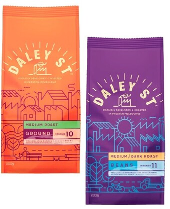 Coles Daley St Coffee Beans or Ground 200g offer