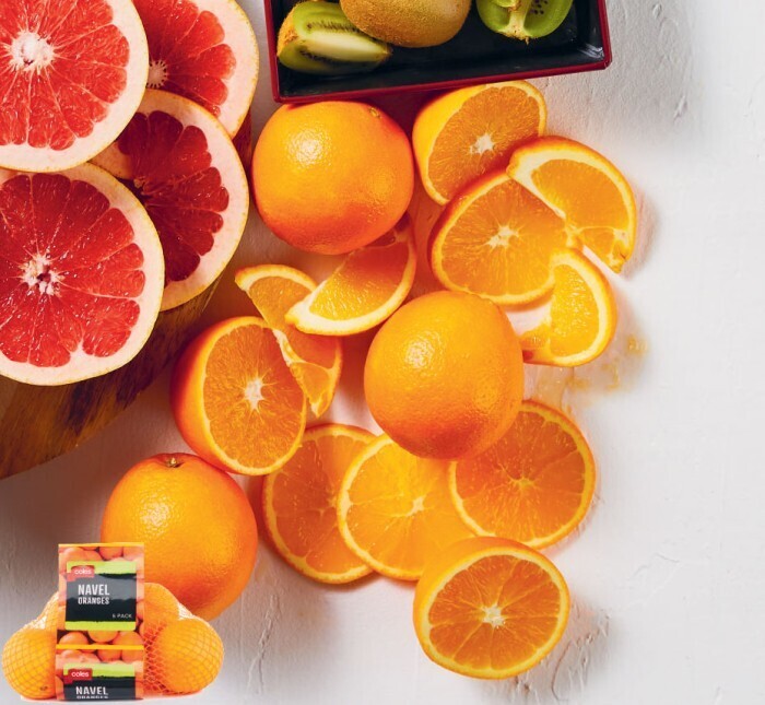 Coles Australian Navel Oranges 5 Pack offer at Coles