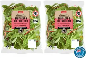 Coles Coles Australian Baby Leaf & Beetroot Salad 150g offer