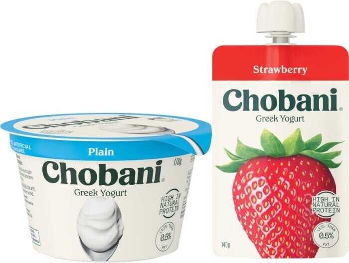 Chobani Yogurt Pouch 140g or Tub 170g offer at Coles