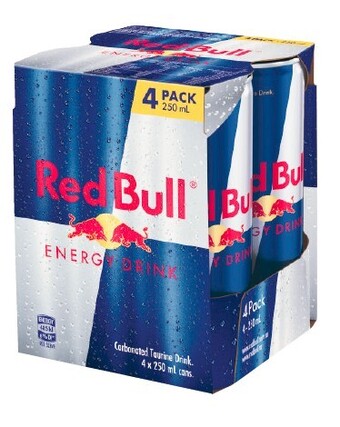 Coles Red Bull Energy Drink 4x250mL offer