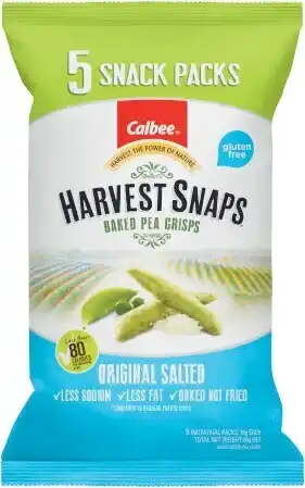 Coles Calbee Harvest Snaps 90g or Majans Infuzions 65g-75g offer