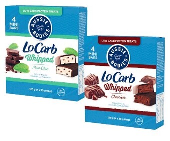 Coles Aussie Bodies Lo Carb Bars 4 Pack 120g offer