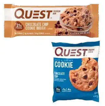 Coles Quest Protein Bar or Cookie 58g-60g offer
