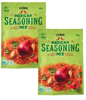 Coles Coles Mexican Seasoning Mix 40g offer