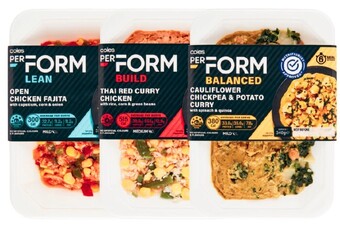 Coles Coles PerForm Frozen Meals 330g-340g offer