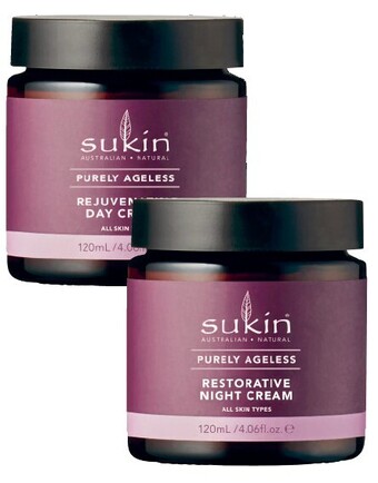 Sukin Purely Ageless Restorative Night Cream or Rejuvenating Day Cream 120mL