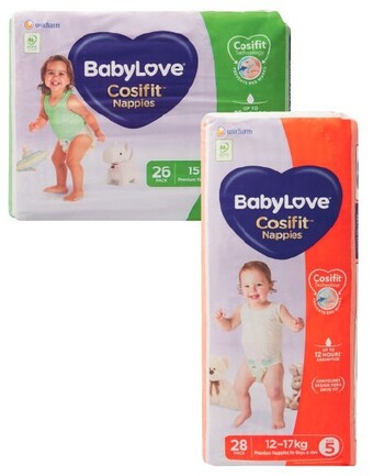 Coles BabyLove Cosifit Bulk Nappies 26 Pack-48 Pack offer