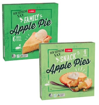 Coles Coles Apple Pie 500g-600g offer
