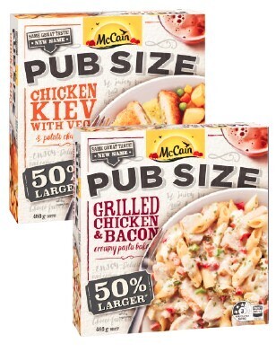 Coles McCain Pub Size Meal 450g-500g offer