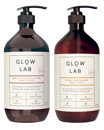 Coles Glow Lab Body Wash 900mL offer