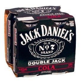 Coles Jack Daniel’s Double Jack & Cola Cans 4x375mL offer