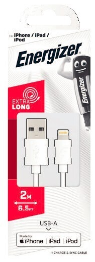 Coles Energizer iPhone Cable White 2 Metres offer