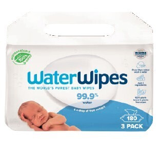 Coles WaterWipes 99.9% Water Baby Wipes 180 Pack offer