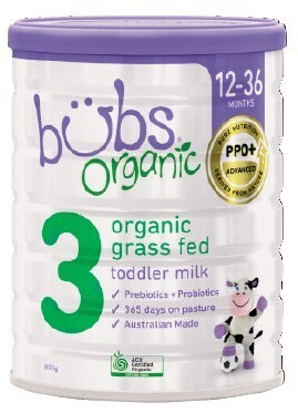 Coles Bubs Organic Grass Fed Toddler Milk Stage 3 800g offer