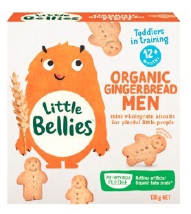 Coles Little Bellies Organic Gingerbread Men 130g offer