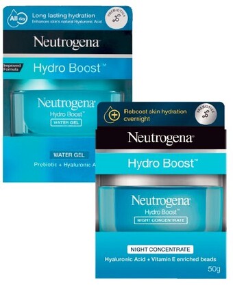 Coles Neutrogena Hydro Boost Water Gel or Hydro Boost Night Concentrate 50g offer
