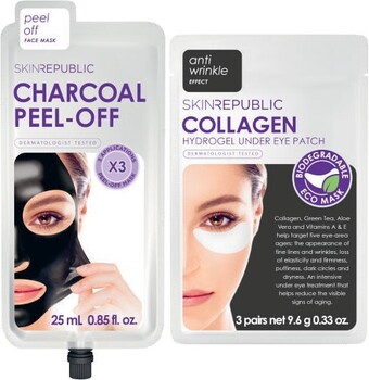 Coles Skin Republic Charcoal Mask or Collagen Hydrogel Under Eye Patch 3 Pack offer