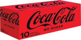 Woolworths Coca-Cola, Sprite or Fanta Soft Drink Can Varieties 10 x 375ml offer