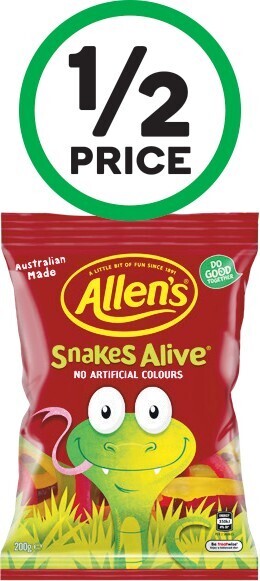 Woolworths Allen’s Medium Bags 120-200g offer