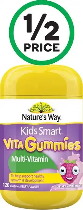 Woolworths Nature’s Way Kids Smart Vita Gummies Multi-Vitamin Pk 120~ offer