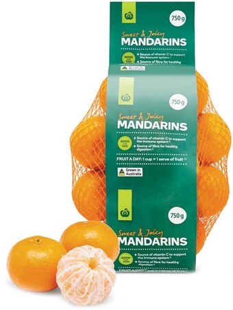 Woolworths Australian Mandarins 750g Pack offer