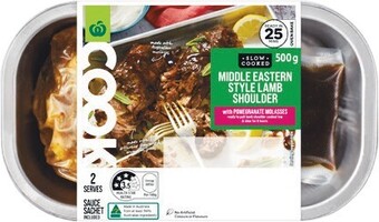 Woolworths Woolworths COOK Middle Eastern Spiced Lamb Shoulder with Pomegranate Molasses 500g offer