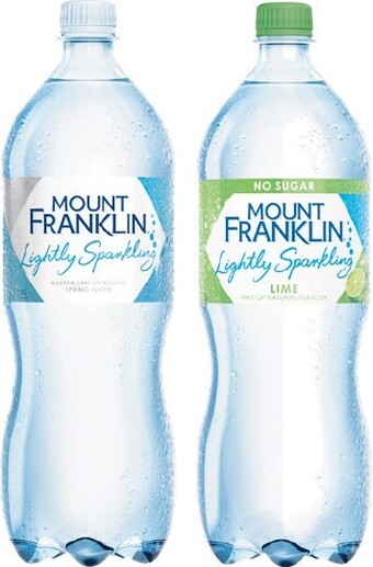 Woolworths Mount Franklin Lightly Sparkling Water 1.25 Litre offer
