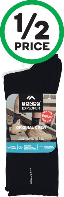 Woolworths Bonds Explorer Socks Pk 1 offer