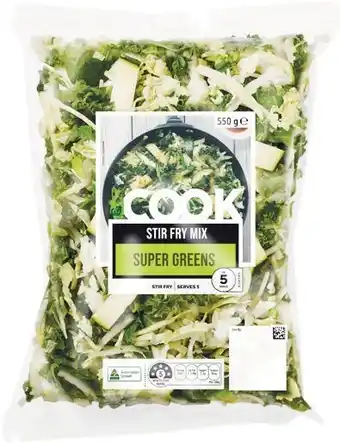 Woolworths Woolworths Australian COOK Stir Fry Super Greens 550g offer