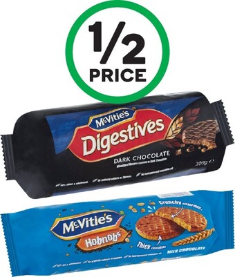 Woolworths McVitie’s Digestives 300-400g or McVitie’s Go Aheads 218g offer