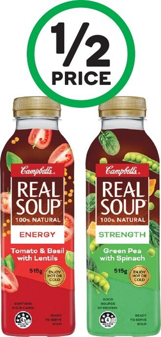 Woolworths Campbell’s Real Soup 515g offer