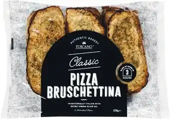 Woolworths Toscano Authentic Italian Pizza Bruschettina 270g Pk 9 offer