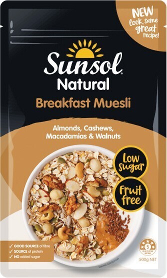 Woolworths Sunsol Muesli 500g offer
