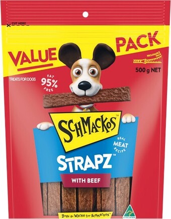 Woolworths Schmackos Strapz 500g offer