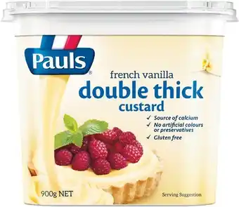 Woolworths Pauls Double Thick Custard 900g offer